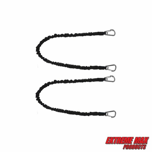 Extreme Max Extreme Max 3006.2888 BoatTector High-Strength Line Snubber&Storage Bungee Value-36" w Medium Hooks 3006.2888